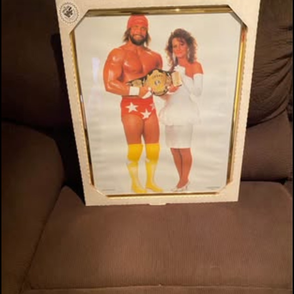 Rare 1988 WWF Titan Sports Original Packaging Macho Man 16”x 20”